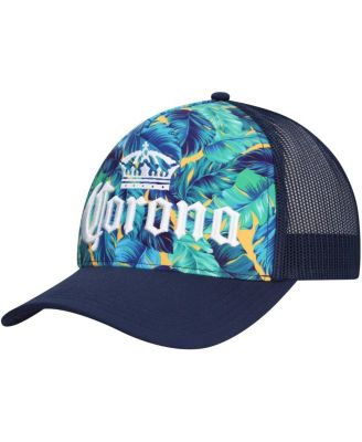 Lids - Men's Navy Corona A-Frame Floral Trucker Adjustable Hat