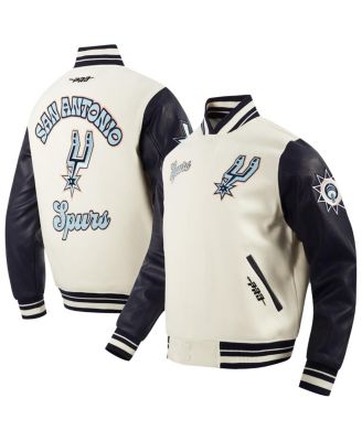 Pro Standard - Men's Cream San Antonio Spurs 2024/25 City Edition Wool Varsity Full-Zip Jacket