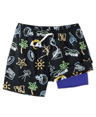 Chubbies - Men's 5.5" Black Los Angeles Rams The Neon Lined Classic Swim Trunks