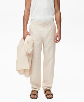 MANGO - Men's Linen Lyocell Suit Pants