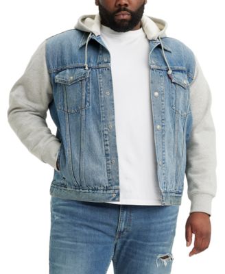 Levi's - Men's Big & Tall Relaxed-Fit Hooded Trucker Jacket