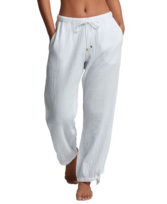 Lauren Ralph Lauren - Women's Cotton Pull-On Cover-Up Pants