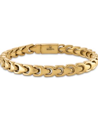 Bulova - Gold-Tone Stainless Steel Link Bracelet