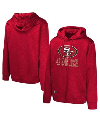 Outerstuff - Men's Scarlet San Francisco 49ers Streak Fleece Pullover Hoodie