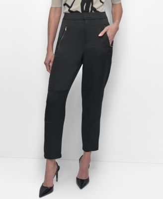 DKNY - Women's Elastic Waist-Back Zipper Trousers