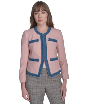 Tommy Hilfiger - Women's Collarless Open-Front Blazer