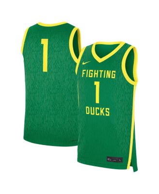 Nike - Men's Green Oregon Ducks Road Replica Basketball Jersey