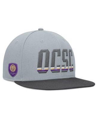 Fanatics - Men's  Gray Orlando City SC Smoke Snapback Hat