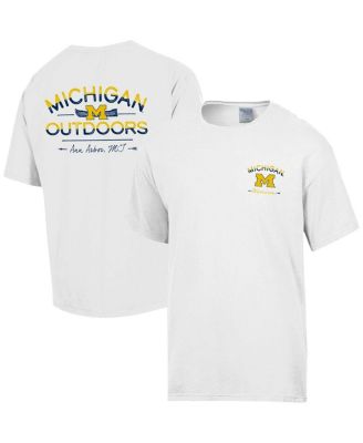 Comfortwash - Men's Comfort Wash White Michigan Wolverines Great Outdoors T-Shirt