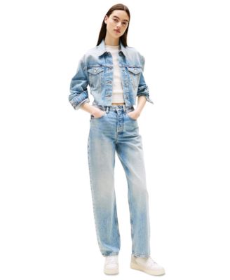 Tommy Jeans - Women's Layla Cotton High-Rise Slim Straight Jeans