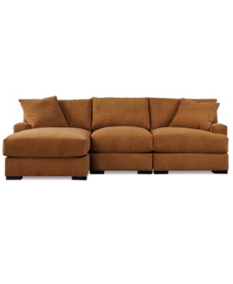 Furniture - Rhyder 3-Pc. Fabric Chaise Sectional