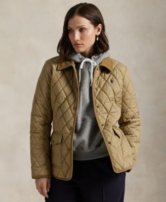 Polo Ralph Lauren - Women's Corduroy-Trim Quilted Barn Jacket