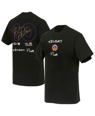 Round21 - Men's and Women's Kelsey Plum Black Los Angeles Sparks Boxy Signature Name Number T-Shirt