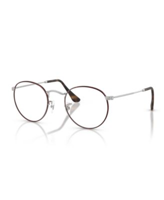 Ray-Ban - Unisex Round Metal Optics Eyeglasses RB3447V