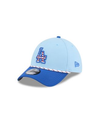 New Era - Men's Light Blue/Blue Los Angeles Dodgers 2025 Fourth of July 39THIRTY Flex Hat