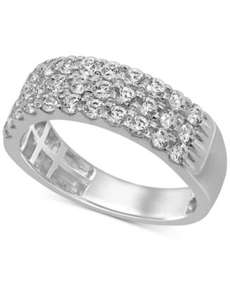 Macy's - Diamond Triple Row Band (1 ct. t.w.) in 14k White Gold