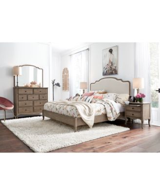 Furniture - Provence Upholstered King Bed 3-Pc. Set (Bed, Nightstand & Chest)