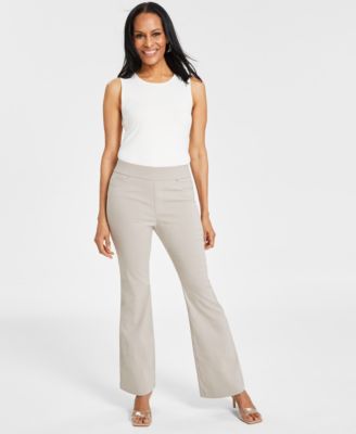 I.N.C. International Concepts - Women's High-Rise Pull-On Flare-Leg Pants
