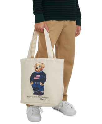 Polo Ralph Lauren - Kids Polo Bear Canvas Tote Bag