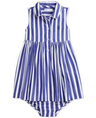 Polo Ralph Lauren - Baby Striped Cotton Poplin Shirtdress