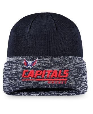 Fanatics - Men's Navy Washington Capitals Authentic Pro Locker Room Official Graphic Cuffed Knit Hat