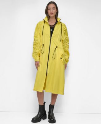 DKNY - Women's Coated Satin Anorak Jacket