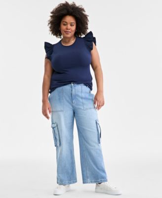 On 34th - Women's High Rise Utility Cargo Jeans