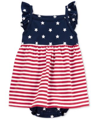 Carter's - Baby Girls July 4th American Flag Sunsuit