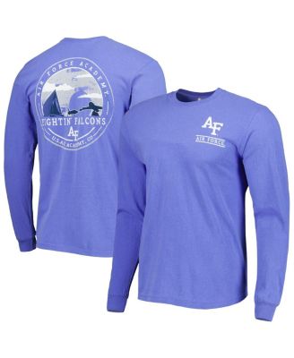Image One - Men's Royal Air Force Falcons Circle Campus Scene Long Sleeve T-Shirt
