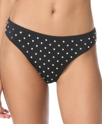 Michael Kors - Women's Studded High-Leg Bikini Bottoms