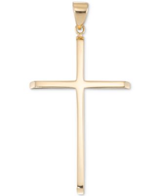 Macy's - High Polished Classic Cross Pendant in 10k Gold