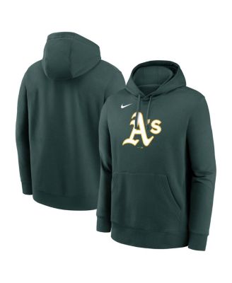Nike - Men's Green Athletics Logo Club Fleece Pullover Hoodie