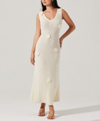 ASTR the Label - Women's Ainhoa Cotton Crochet-Appliqu&eacute; Dress