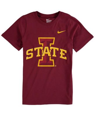 Nike - Big Boys and Girls Cardinal Iowa State Cyclones Cotton Logo T-Shirt