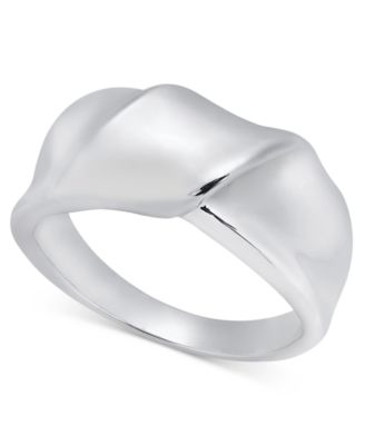 On 34th - Silver-Tone Sculptural Band Ring