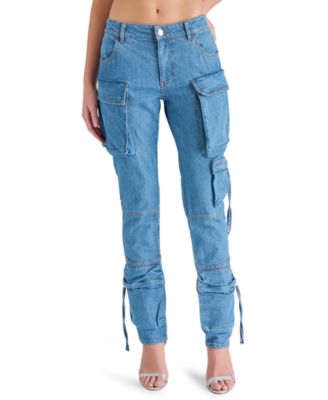 Steve Madden - Women's Skinny Cargo Jeans