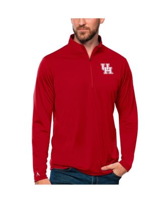 Antigua - Men's Red Houston Cougars Tribute Quarter-Zip Top