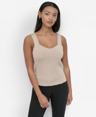 DKNY - Women's Fitted V-Neck Tank Top