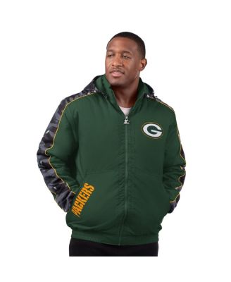 Starter - Men's  Green Green Bay Packers Thursday Night Gridiron Full-Zip Jacket