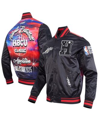 Pro Standard - Men's and Women's Black 2025 NBA All-Star Game x HBCU Full-Snap Satin Jacket