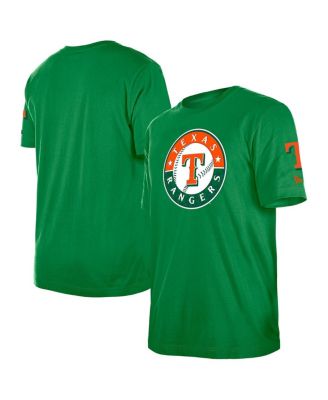 New Era - Men's Kelly Green Texas Rangers St. Patrick's Day Shamrock Fill T-Shirt