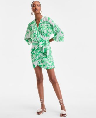 I.N.C. International Concepts - Women's Printed Side-Tie Mini Dress