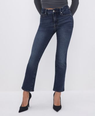 Good American - Petite Good Mid-Rise Straight Jeans