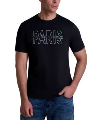 KARL LAGERFELD PARIS - Men's Short Sleeve Logo Crewneck T-Shirt