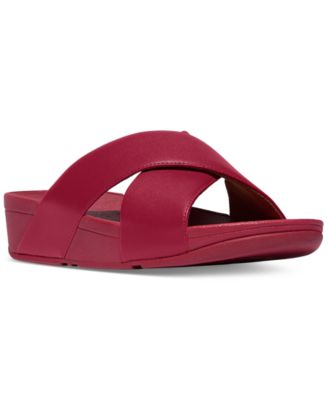 FitFlop - Women's Lulu Crisscross Slide Leather Sandals