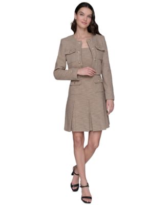 KARL LAGERFELD PARIS - Women's Knit Tweed Jacket