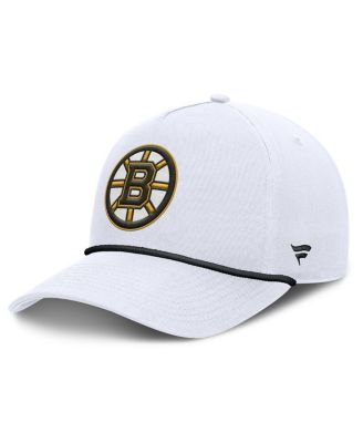 Fanatics - Men's White Boston Bruins Rope A-Frame Adjustable Hat