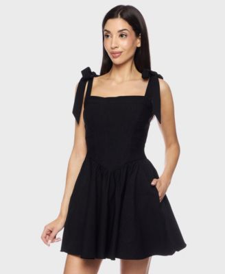 B Darlin - Juniors' Sleeveless Fit & Flare Dress
