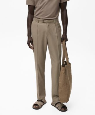 MANGO - Men's Cotton Tapered Crop Pants