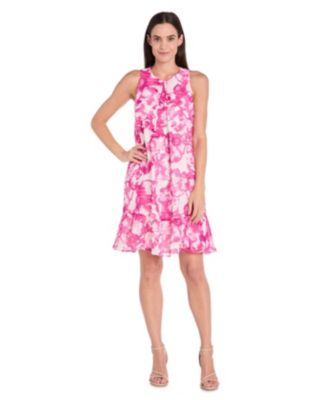R & M Richards - Petite Printed Sleeveless Dress